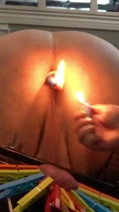 Ball Vice Humbler and Clothespin CBT with Hot Wax in The Dungeon of Lady Diva Cane Clip 1