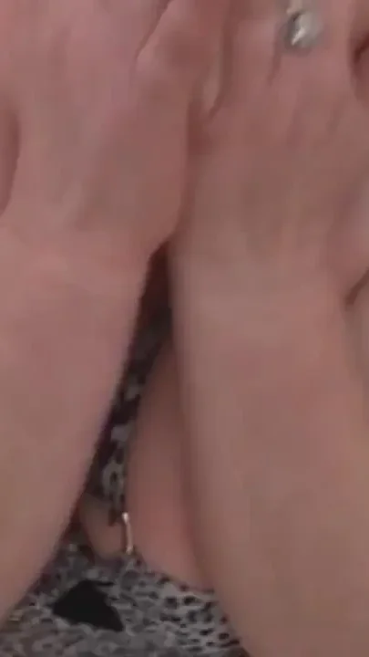 Amateur BBW with two cocks all at home