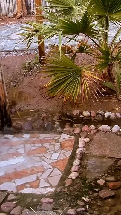 Cooling Down with His Uncut Cock