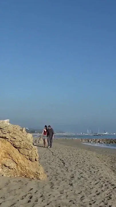 Beach Walk and Hard Fuck with Horny Pussy