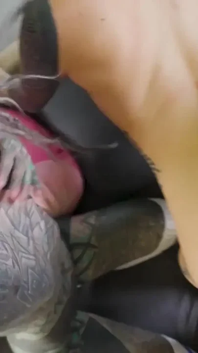 POV Gothic Beautys Tattooed with Glasses on ANAL Clip 1
