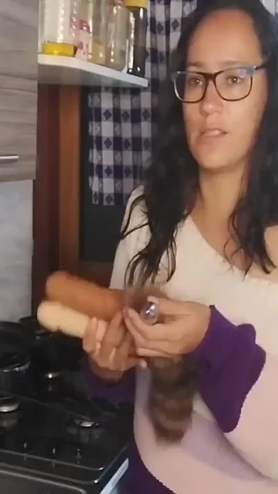 Stepmom Gets Fucked in the Kitchen by Stepdaughter's Boyfriend
