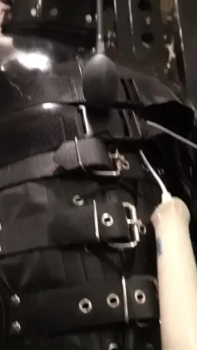 Latex Catsuit Fucking Machines and Venus 2000 in The Dungeon of Lady Diva Cane Clip 1