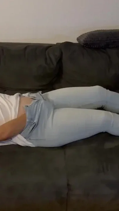 I'm coming deep in the jeans double I want to right now right now in front of