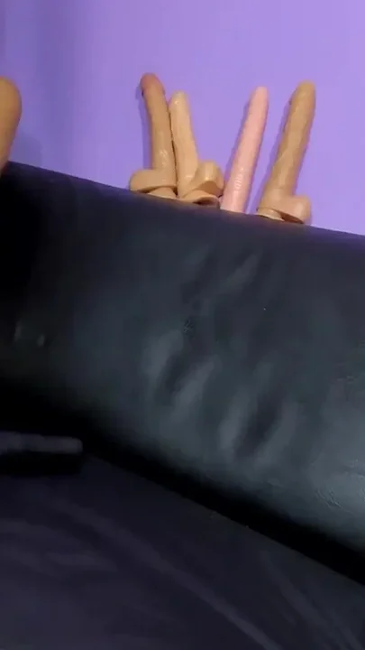 Giant Dildo Destroying My Virgin Pussy