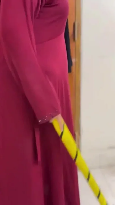 Arabian Beautiful Hotel Maid Cleaning My Room & I See Her Huge Ass & Huge Boobs