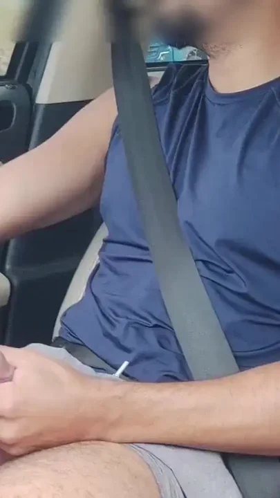 Driving in public and slowly masturbating until I have a great orgasm Clip 1