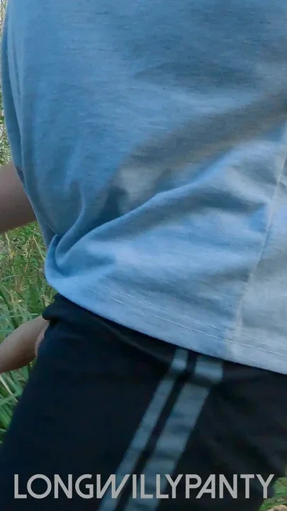 Straight guy with uncut cock flashing in public