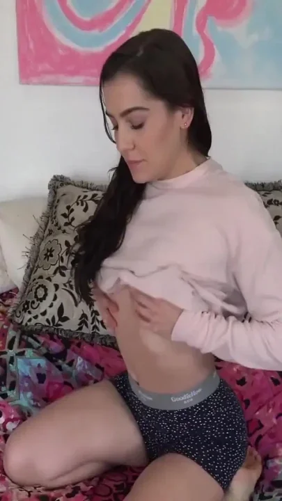 Kasey Warner Shakes Her Booty for the Camera Before Slipping Out of Her Briefs