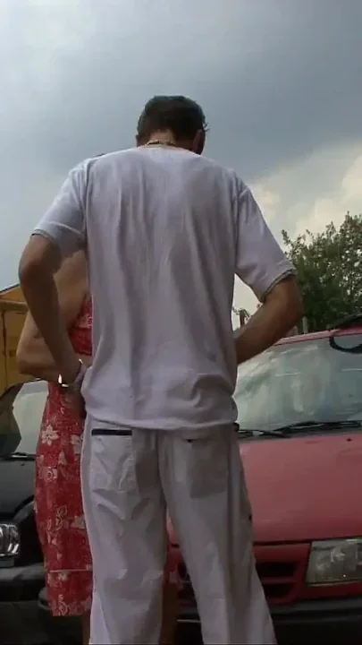 3 mature share a man for a great fuck on the bonnet of a car