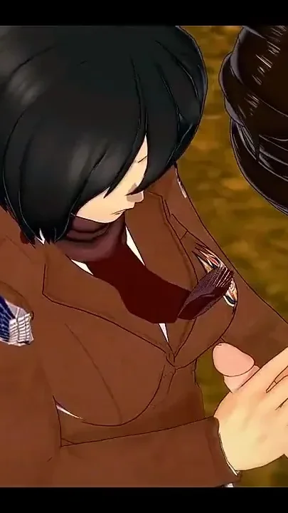 Shingeki No Kyojin Hentai - Mikasa Jerks off Eren and Then He Fucks Her - Asian