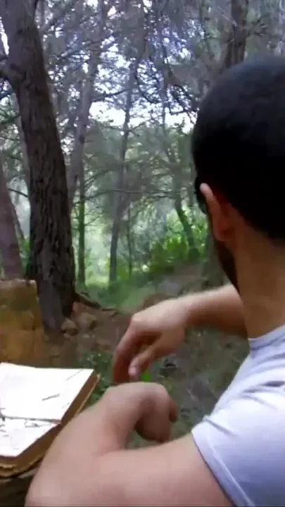 Blowjob and good fuck in the woods for a dirty and hot brunette