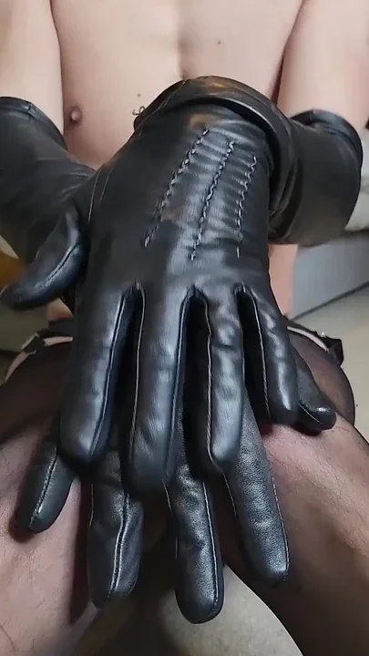 Leather gloves & lingerie