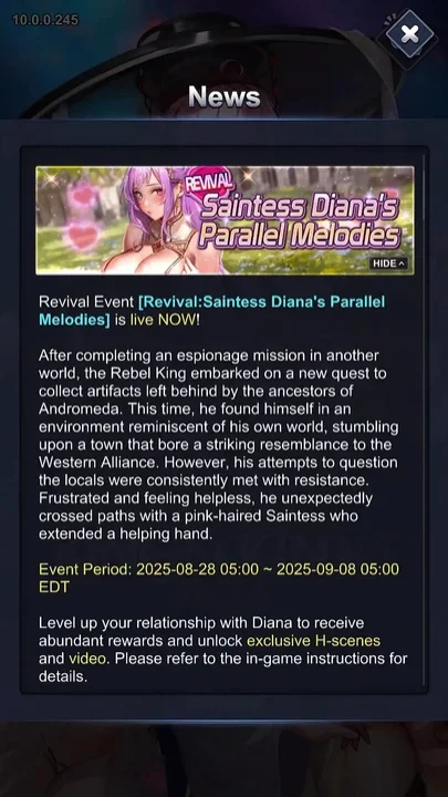 Ep4 finale Saintess Diana's Parallel Melodies - King of Kinks