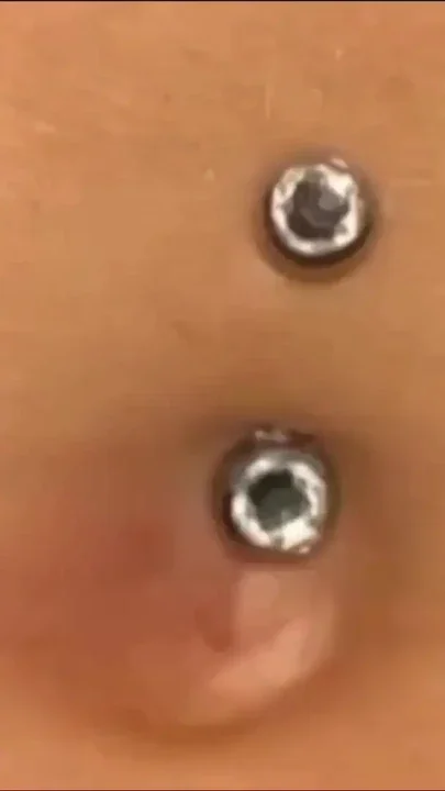 Navel Play With Q Tip Montage Clip 1