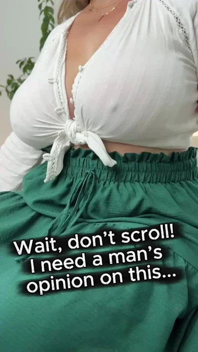 We're going shopping the woman looks wonderful