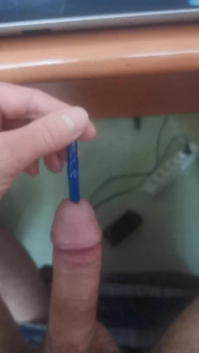 Sounding my cock