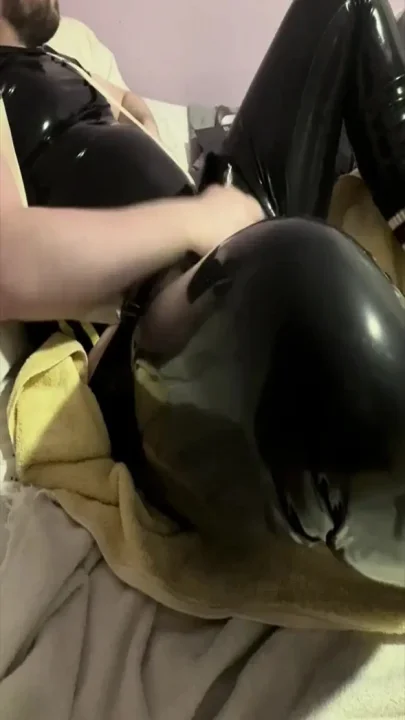 jerking off in my rubber
