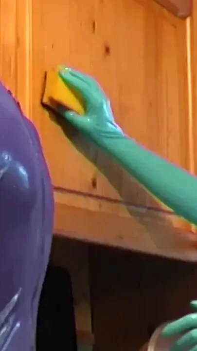 Sexy lesbian real spandex catsuit girls at home