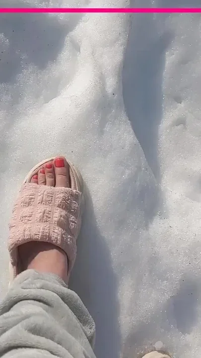 I Walk Barefoot in the Snow the Snow Crunches Under My Toes