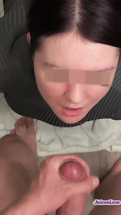 Huge facial for home cumslut girl She loves cum