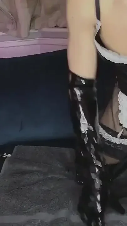 Little Kinky Maid Making a Mess on Cam apologies for the Lag