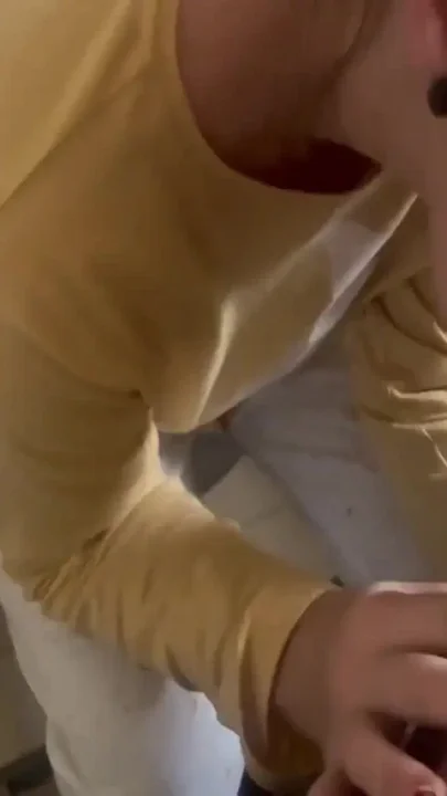 Best Blowjob Morning in the Bathroom Cheating Wife at the Toilet