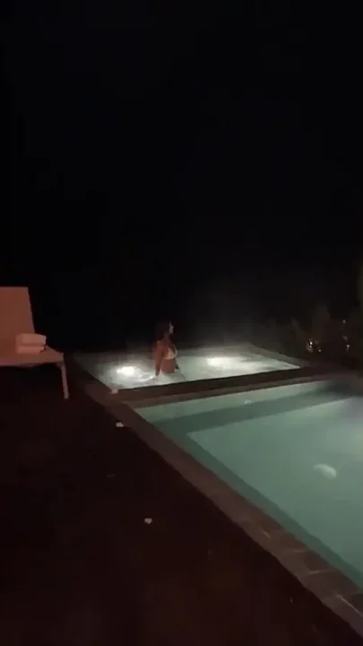 Wild Sex at the Pool in the Middle of the Night