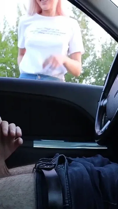 Stranger Girl Was Surprised to See a Guy Jerking off