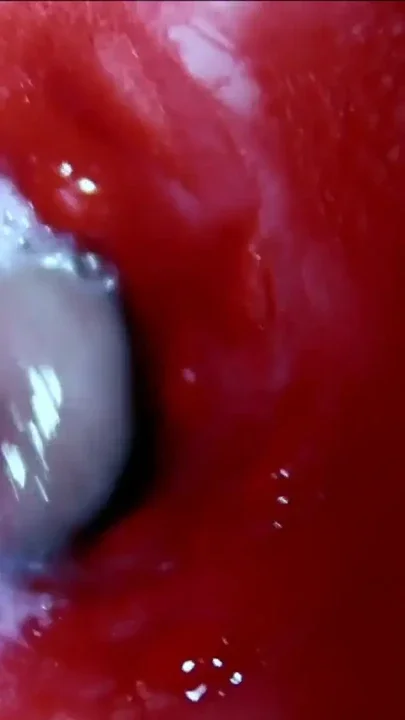 Very close huge streams of sperm in a sweet hole ASMR wet squelches Clip 1