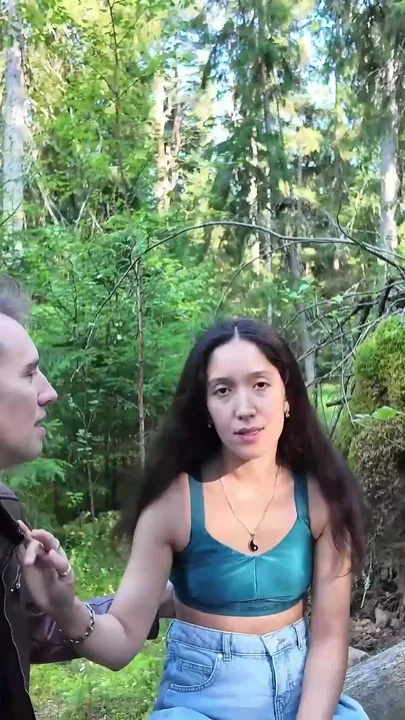 Couple Doing Anal Sex in Public Forest