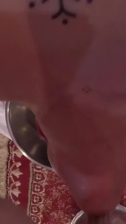 Covered in spit gagging on your cock gasping for air I fucking love it Clip 1