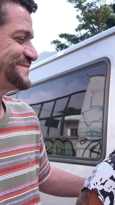 BBW Mature First Threesome in a Moving Van