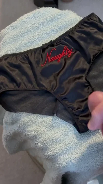 Cum on Wifes Panties 9
