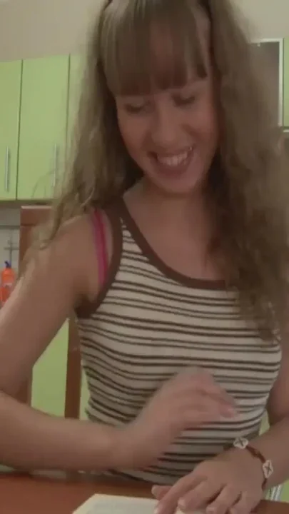 Blonde teen is fucked anal with a big cock and that's better than learning