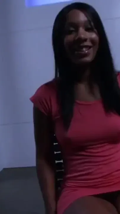 Young ebony princess takes a nice solid cock