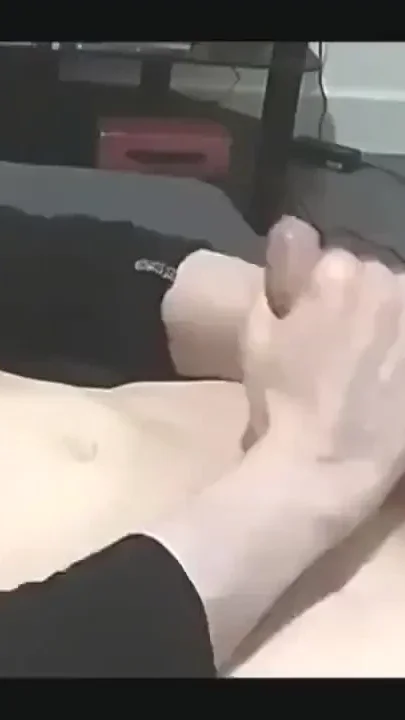 Sammy Andrews wanking on the couch