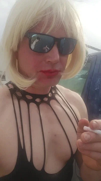 Sissyfaggot doing the walk of shame