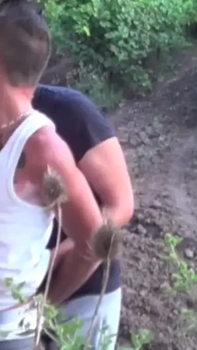 Fucked a badboy outdoor place