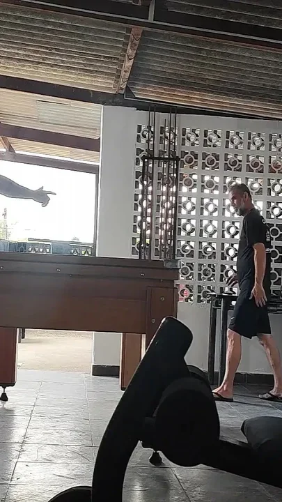 Camera Films Straight Players Playing Pool and Naked