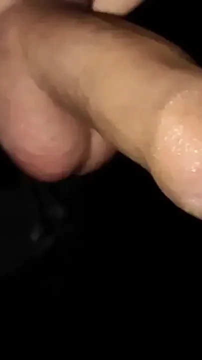 Long Slow-mo Piss Peeing Uncut Cock in the Night