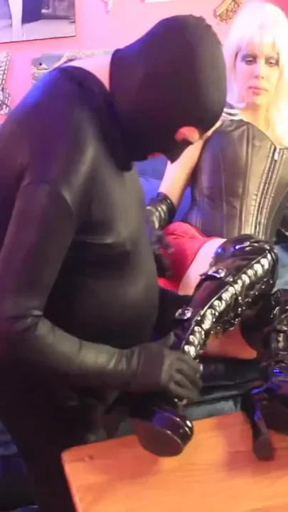 The punishment of at latex bear gimp
