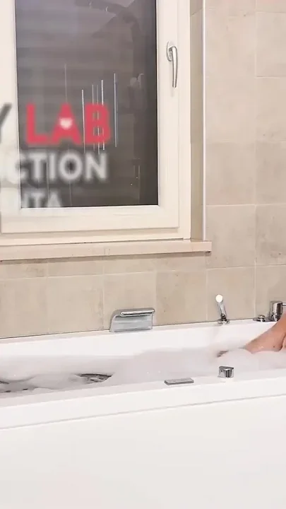 Italian Big Boobs Slut Get Banged in the Bathroom by Two Big Cocks
