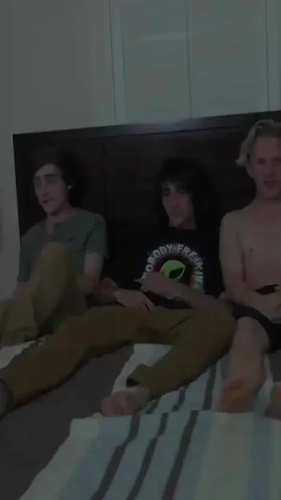 Two Straight Boys Play with a Fan