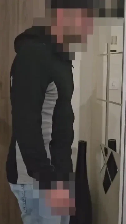 Straight Food Delivery Guy Catches Me Wearing only a Towel And Get's A Tip For A BJ Clip 1