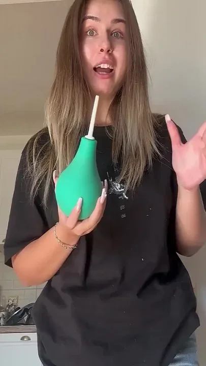 Inflating My Belly with a Pump and Fart