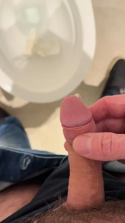 Pissing in the public toilet