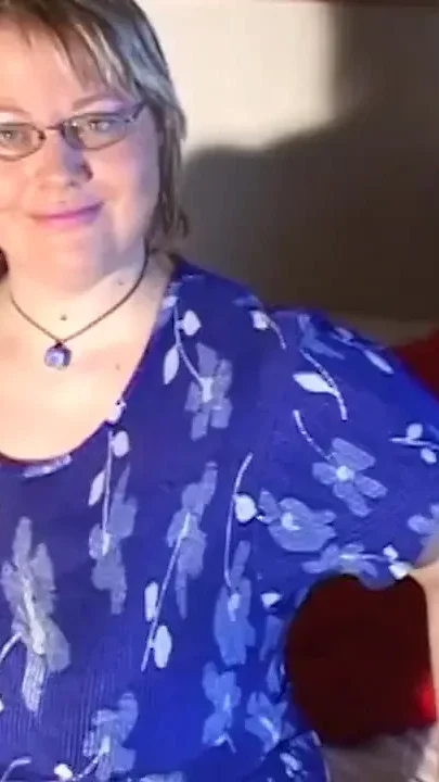 Horny BBW mature plays with her extreme monster tits