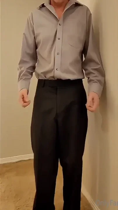 Business Man with Big Cock Shoots Big Cumshots After Horny Day at the Office