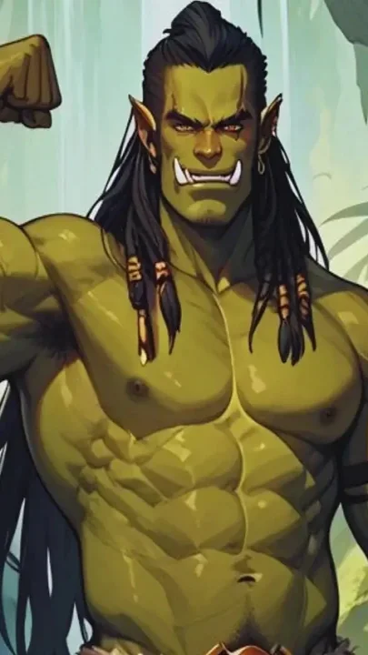 Orc Sticks His Big Dick in the Hot Ass of Femboy Elves Until He Cums Inside
